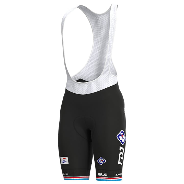 GROUPAMA - FDJ Krótkie spodnie na szelkach Mistrz Luksemburgu 2022